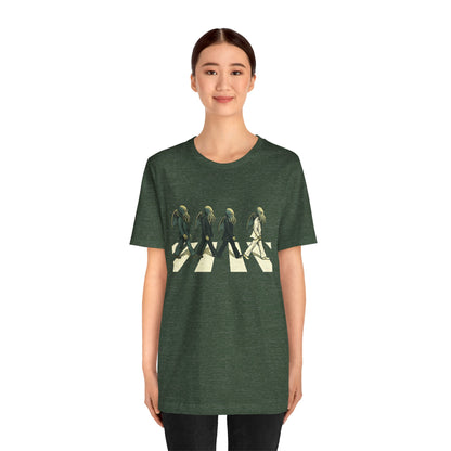 Cthulhu Crossing T-Shirt – Beatles Abbey Road Parody Tee | WhimSpin