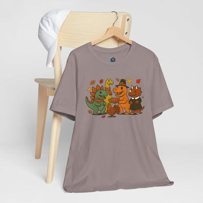 Thanksgiving Dinosaur T-Shirt – Funny Dino Thanksgiving Tee