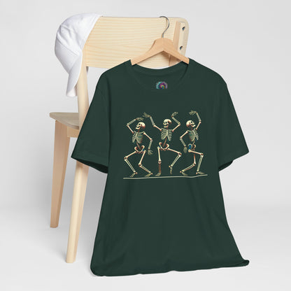 Dancing Skeleton T-Shirt – Funny Halloween Skeleton Shirt for Spooky Season