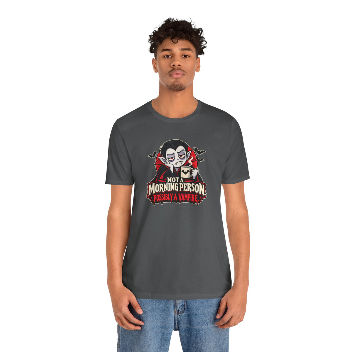 Not a Morning Person Possibly a Vampire T-Shirt – Funny Halloween Tee