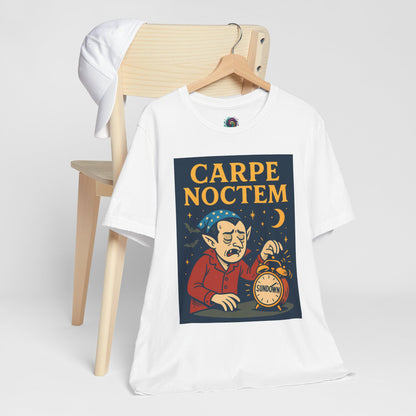 Carpe Noctem Vampire T-Shirt – Funny Halloween Tee for Night Owls