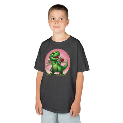 Cupidsaurus Rex Kids T-Shirt – Cute Dinosaur Valentine’s Day Tee for Kids