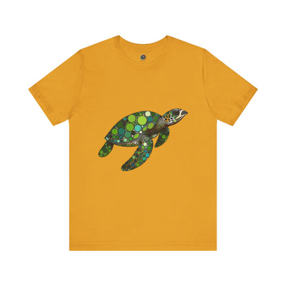 Geometric Sea Turtle T-Shirt – Eco Ocean Vibes Graphic Tee - WhimSpin - https://whimspin.com