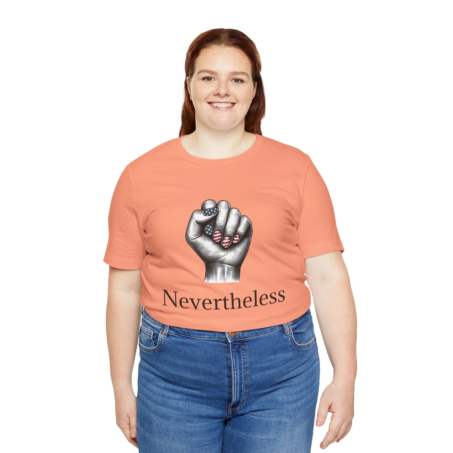 Nevertheless Feminist T-Shirt – Resist Fist Graphic Protest Tee