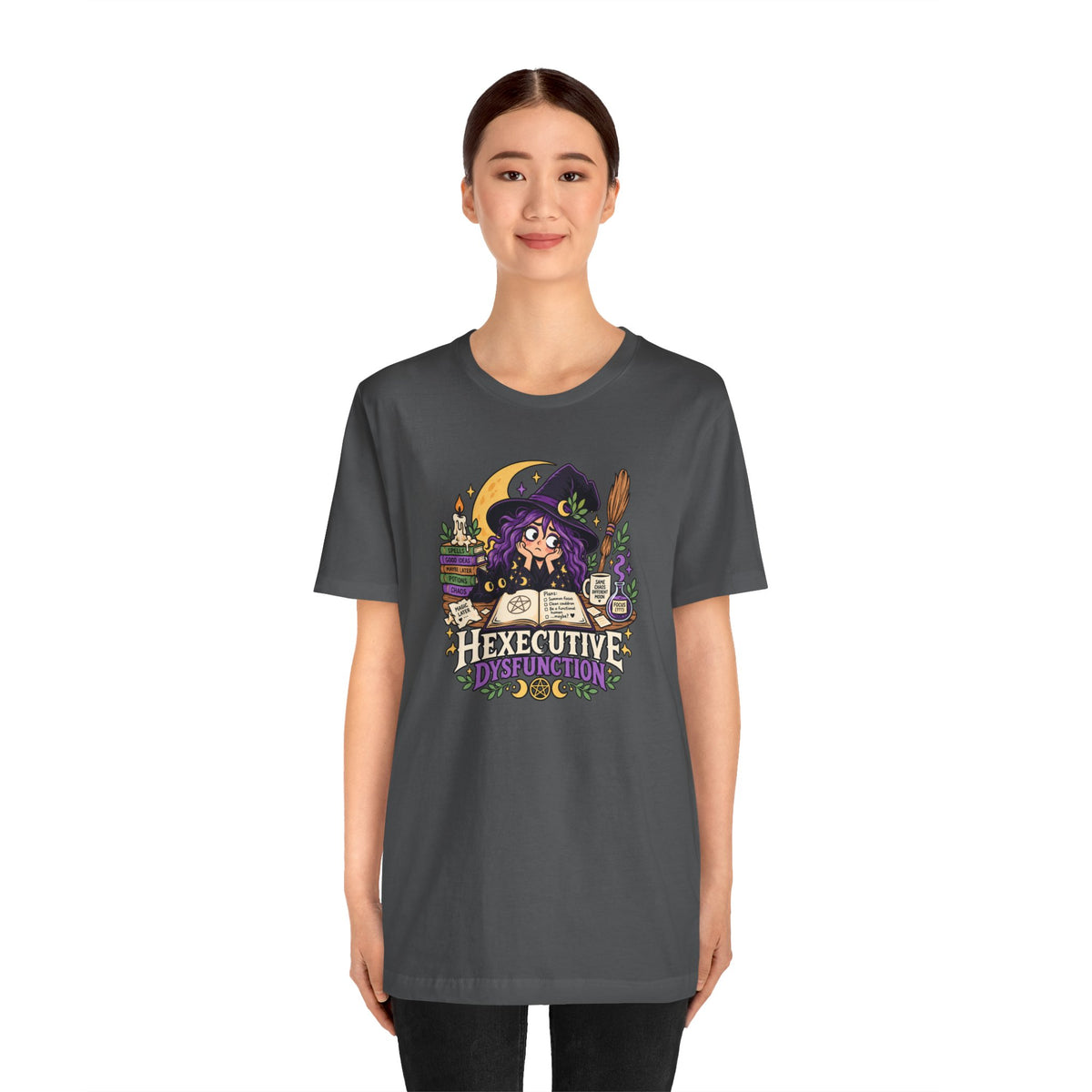 Hexecutive Dysfunction T-Shirt - Funny Witchy ADHD Humor Tee