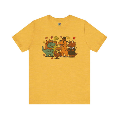 Thanksgiving Dinosaur T-Shirt – Funny Dino Thanksgiving Tee