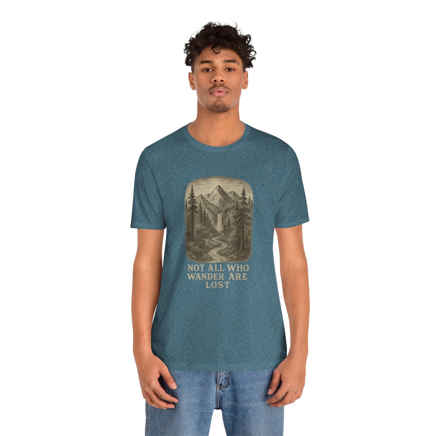 Not All Who Wander Are Lost T-Shirt – Tolkien Travel Tee for Nature Lovers
