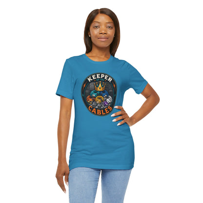 Keeper of the Cables T-Shirt – Funny Tech Dad Cable Tee