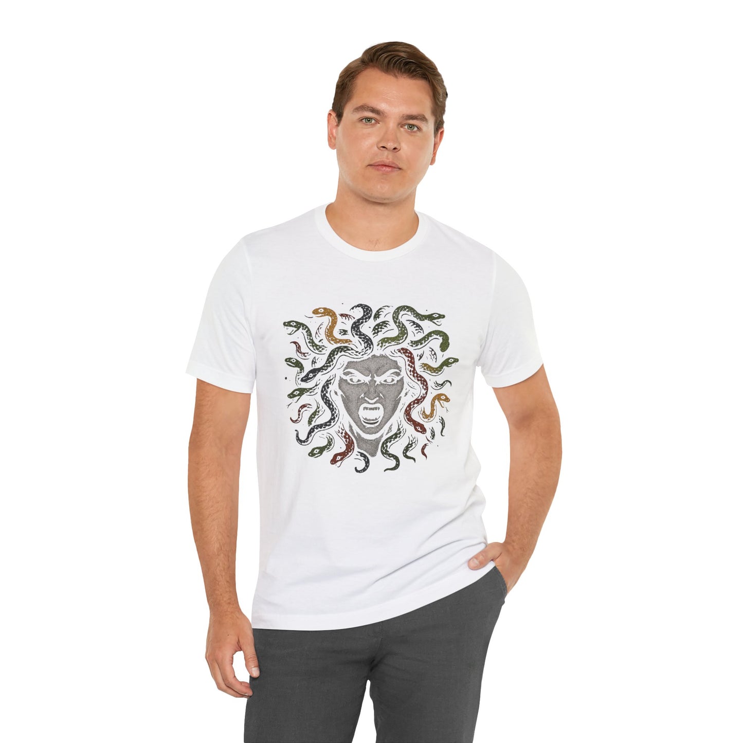 Medusa T-Shirt – Greek Mythology Gorgon Graphic Tee
