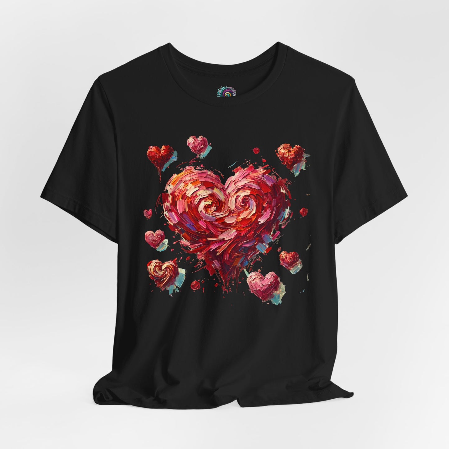 Impressionistic Heart T-Shirt – Artistic Valentine's Day Tee