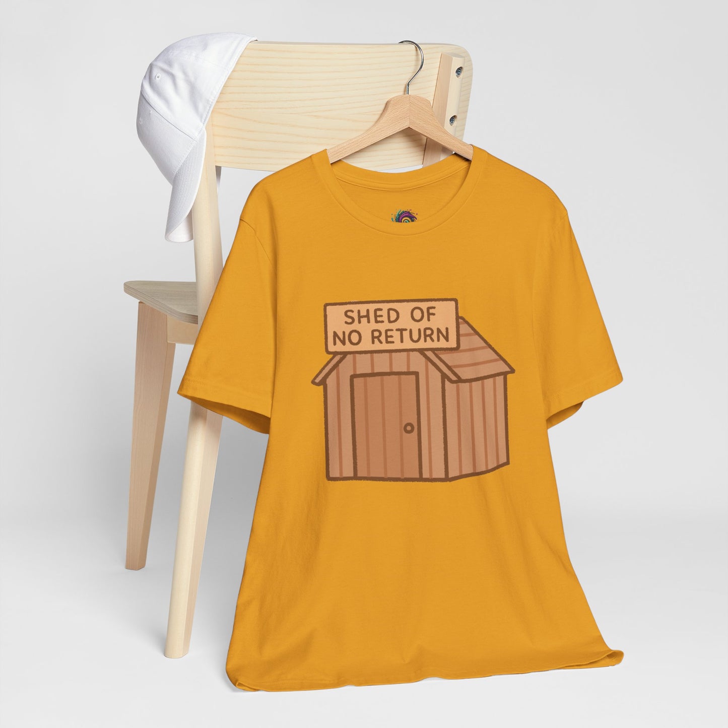 Shed of No Return T-Shirt – Meme & DIY Gardening Humor Tee