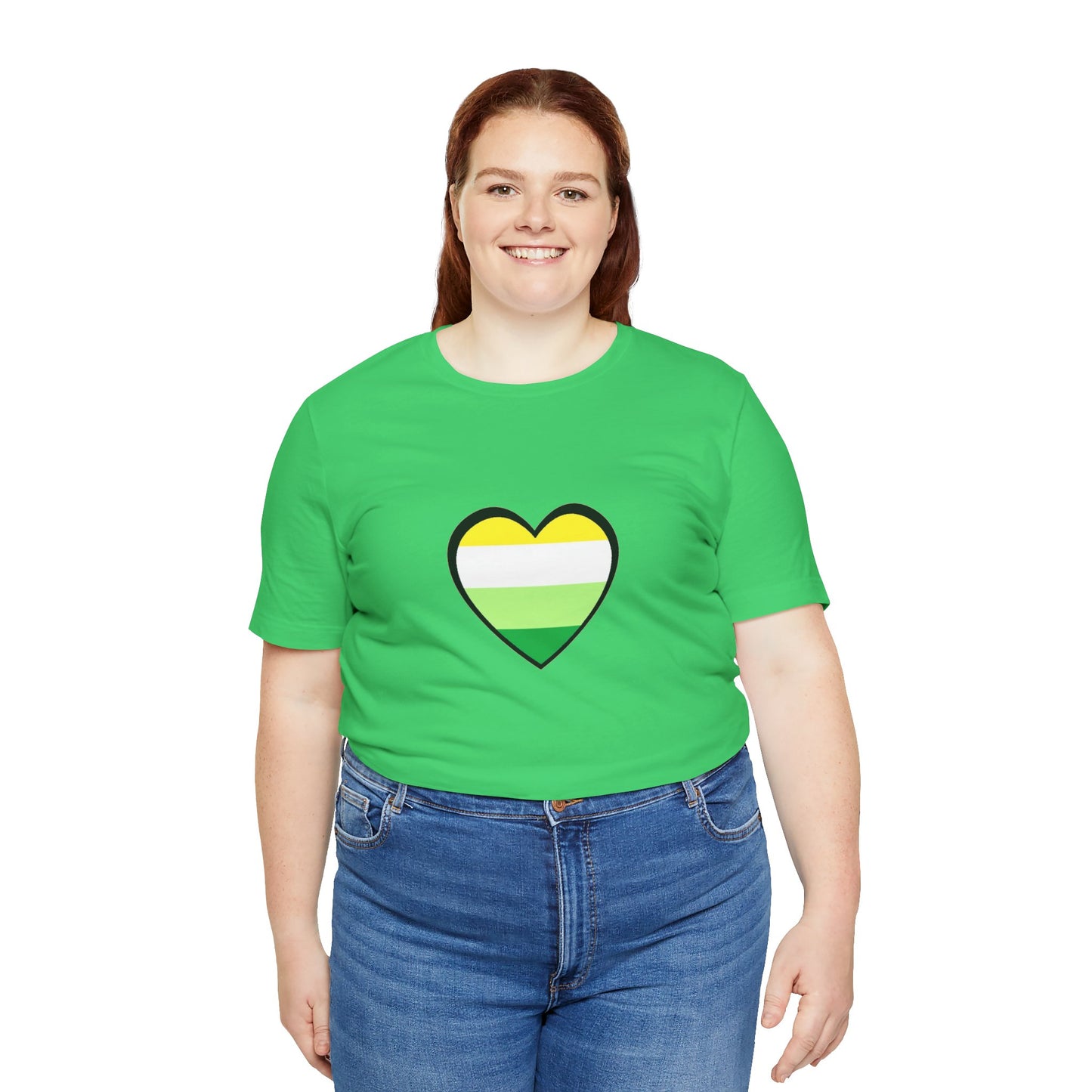 Gender Neutral Pride Flag Heart T-Shirt – Unisex LGBTQ+ Graphic Tee - WhimSpin - https://whimspin.com