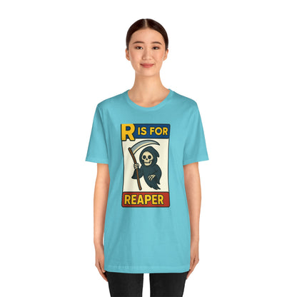 R Is for Reaper T-Shirt – Cute Grim Reaper Shirt from the Monster Alphabet Series
