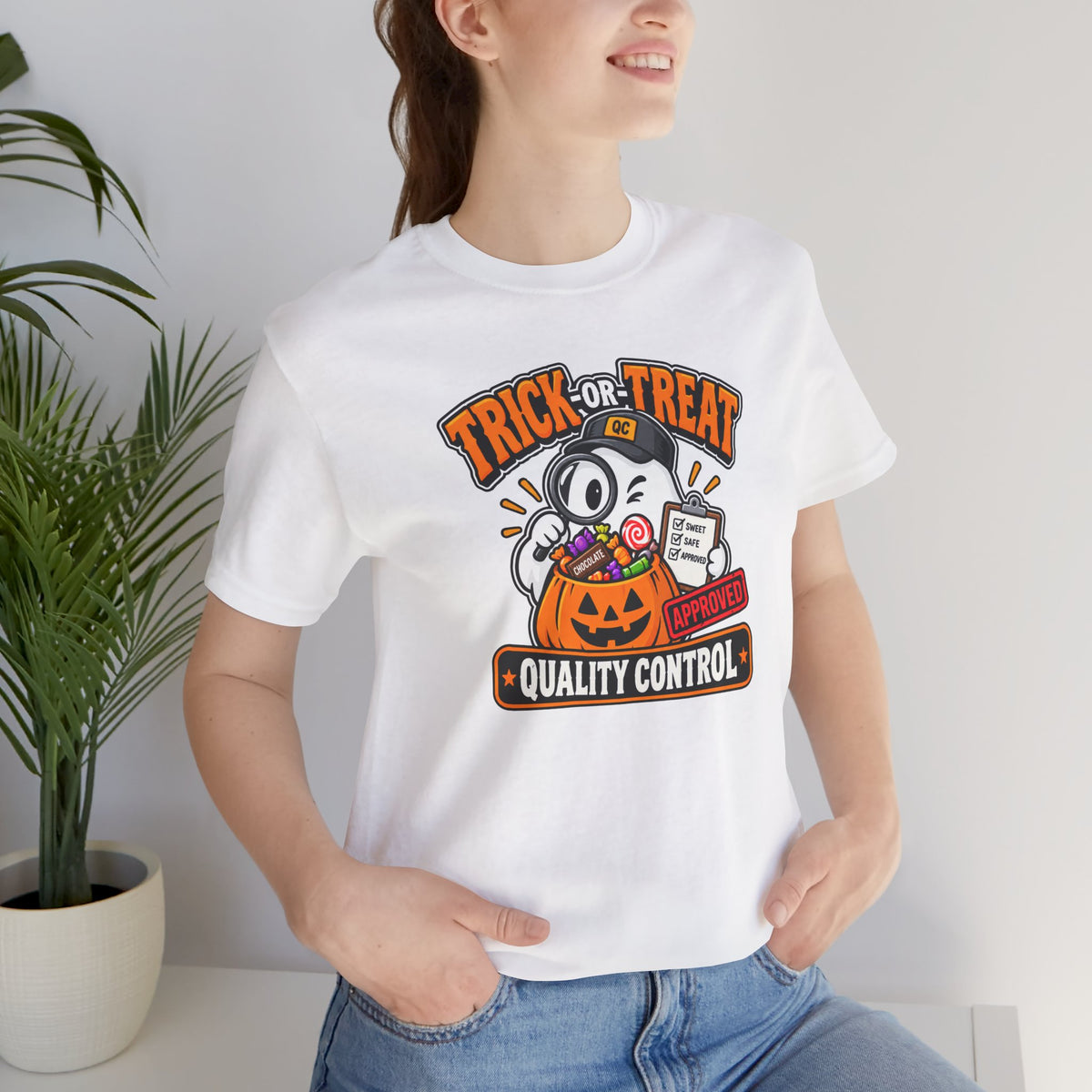Trick-or-Treat Quality Control T-Shirt – Funny Halloween Candy Tee