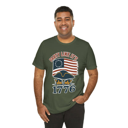 Party Like It’s 1776 T-Shirt – Revolutionary Spirit USA Tee - WhimSpin - https://whimspin.com