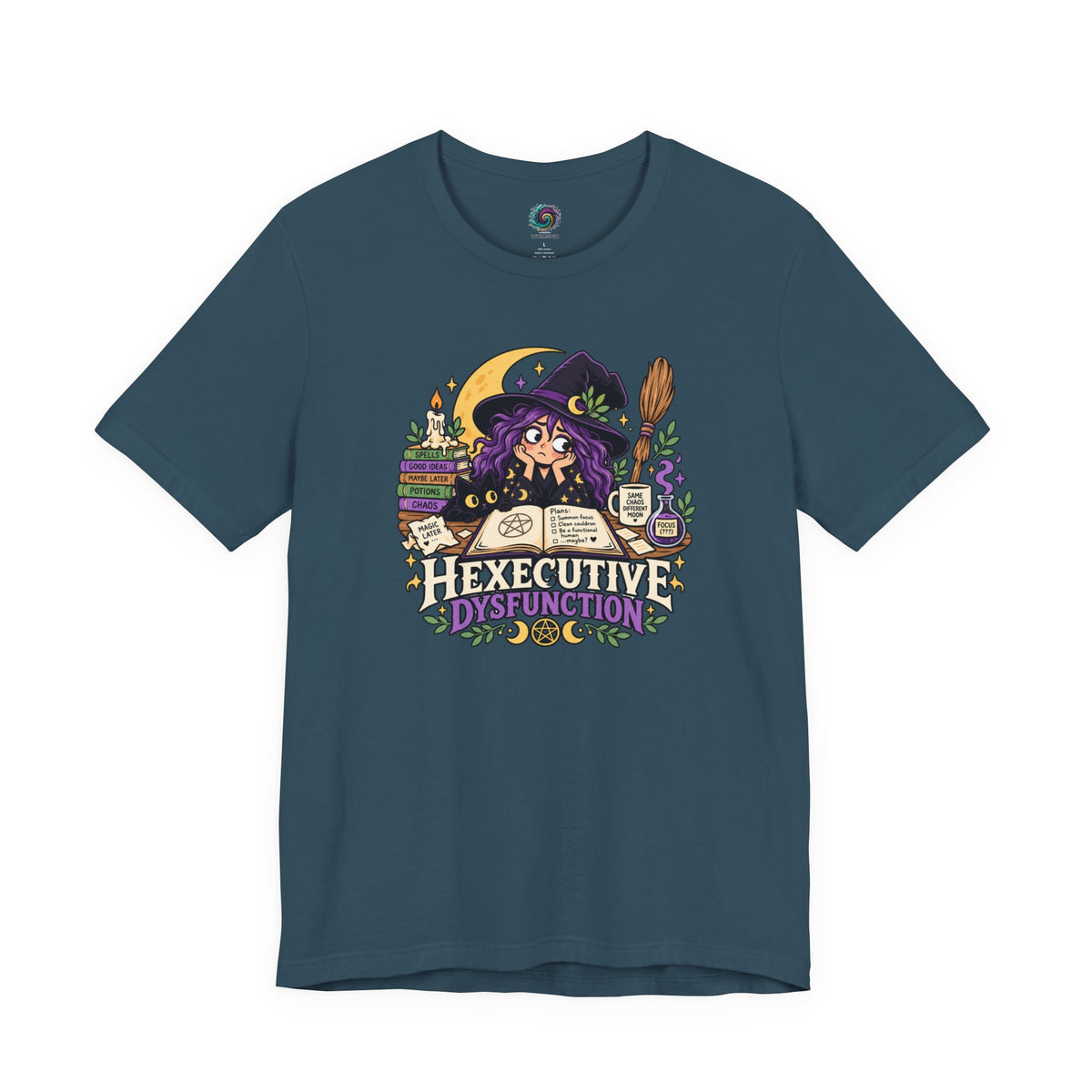 Hexecutive Dysfunction T-Shirt - Funny Witchy ADHD Humor Tee