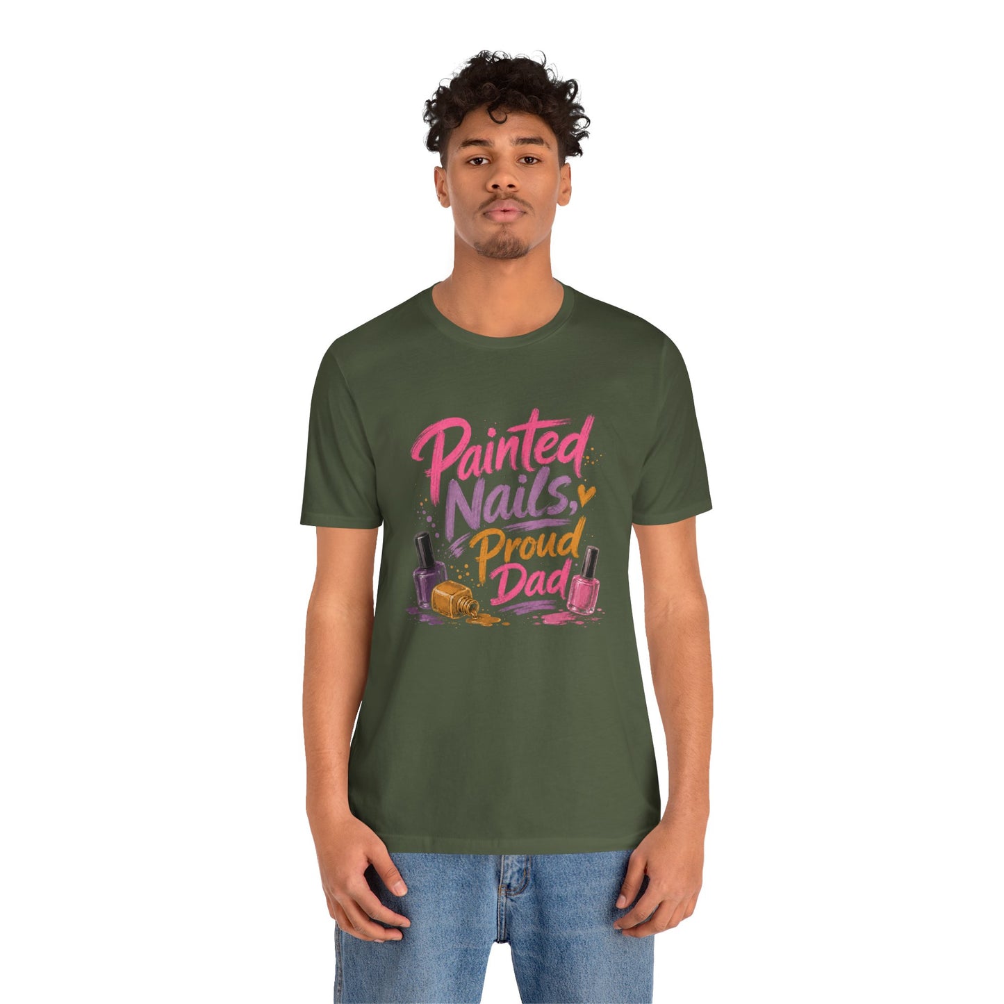 Painted Nails Proud Dad T-Shirt – Girl Dad Father’s Day Tee