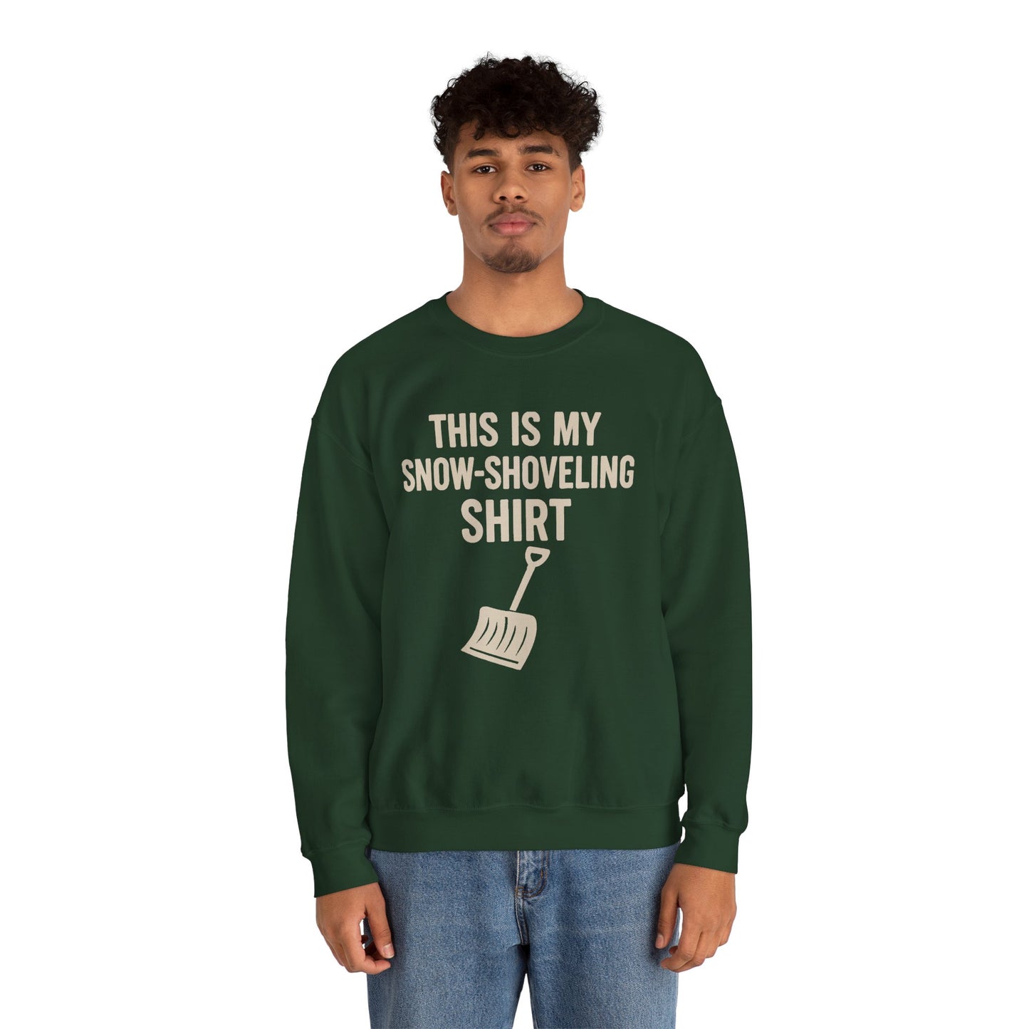 This Is My Snow-Shoveling Shirt – Funny Winter Chore Sweatshirt
