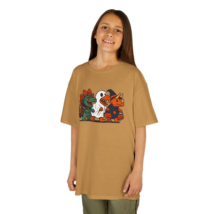 Kids Halloween Dino Squad T-Shirt – Cute Trick-or-Treat Dino Tee