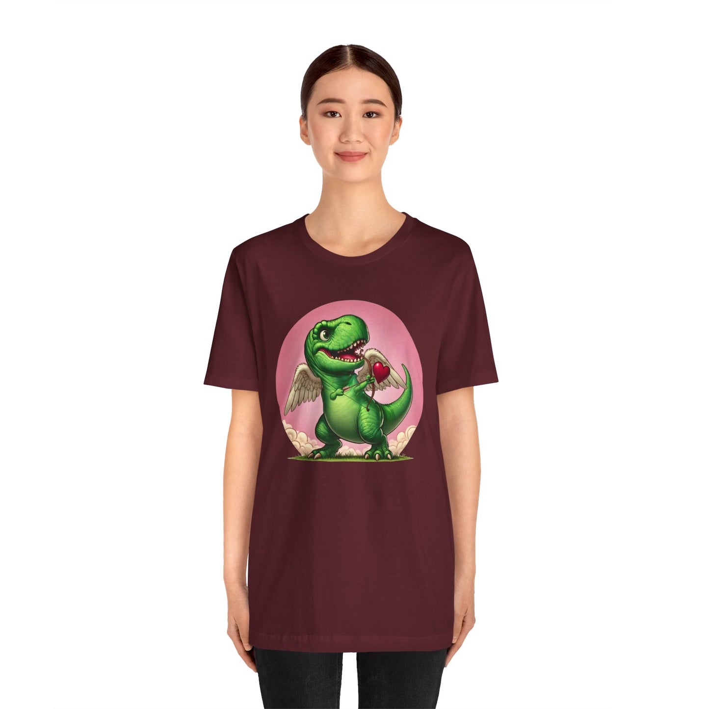 Cupidsaurus Rex T-Shirt – Funny Dinosaur Cupid Valentine’s Day Tee