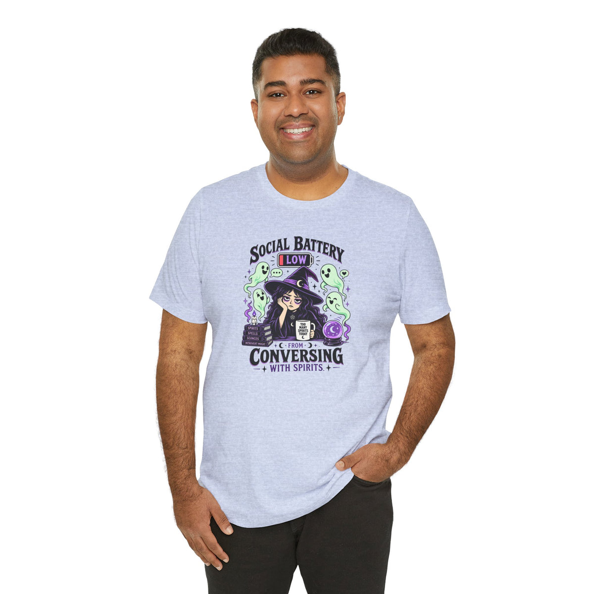 Social Battery Low From Conversing With Spirits T-Shirt