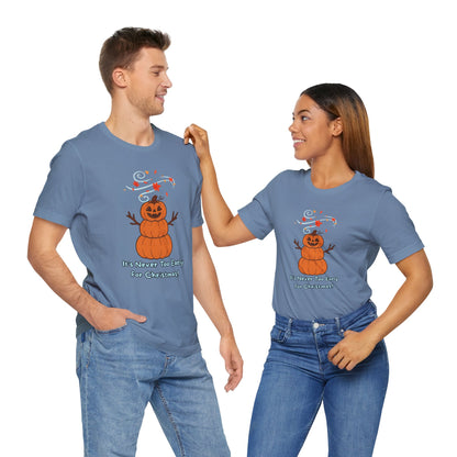 Pumpkin Snowman Shirt – Funny Halloween Christmas Mashup Tee
