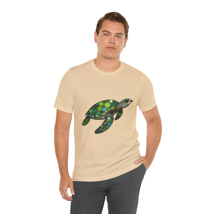 Geometric Sea Turtle T-Shirt – Eco Ocean Vibes Graphic Tee - WhimSpin - https://whimspin.com