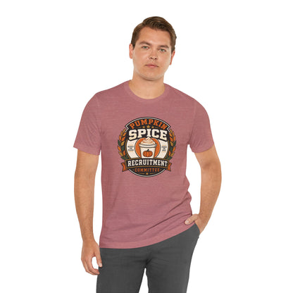 Pumpkin Spice Recruitment Committee T-Shirt – Funny Fall Tee