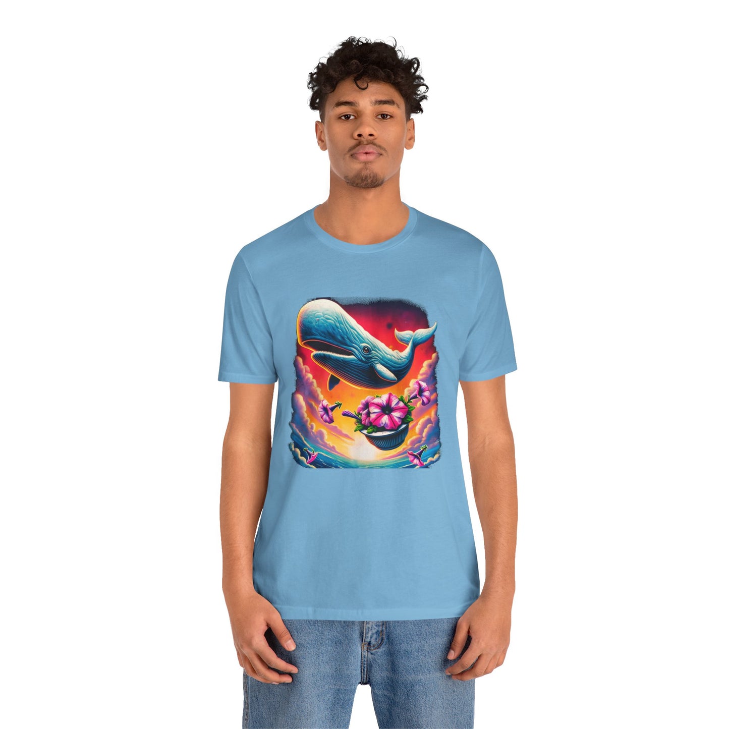 "Oh No, Not Again" Petunias and Whale Funny TShirt – Unisex Tee
