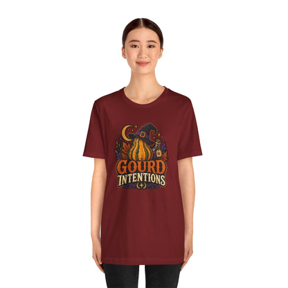 Gourd Intentions T-Shirt – Funny Witchy Fall Pumpkin Tee