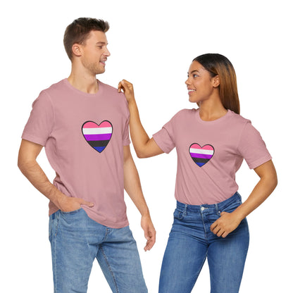 Genderfluid Pride Heart T-Shirt – Bold LGBTQIA+ Flag Tee - WhimSpin - https://whimspin.com