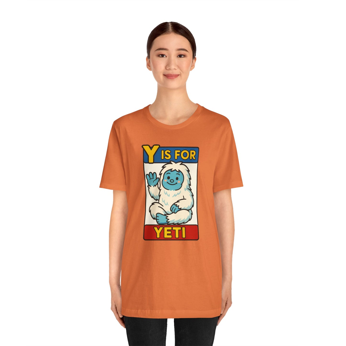 Y Is for Yeti T-Shirt – Cute Winter Monster Tee from the Monster Alphabet Series