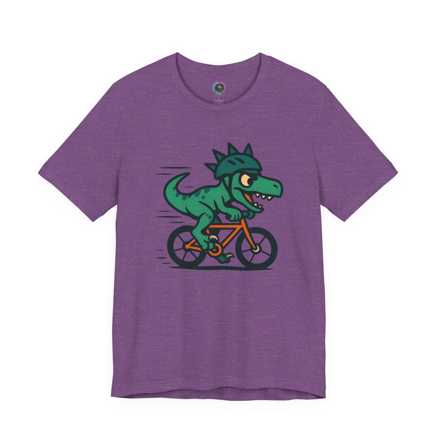 Velociraptor on a Bike T-Shirt – Funny Dino Velo Tee