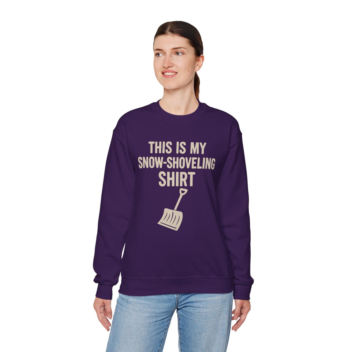 This Is My Snow-Shoveling Shirt – Funny Winter Chore Sweatshirt