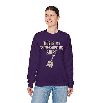 This Is My Snow-Shoveling Shirt – Funny Winter Chore Sweatshirt