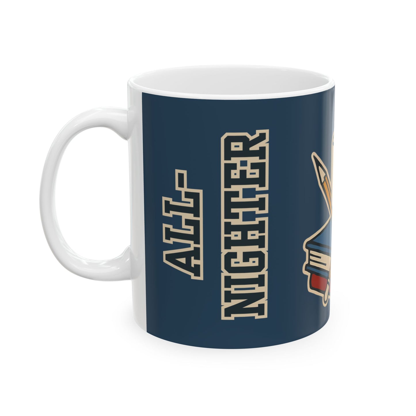 All-Nighter Club Mug – Funny College Coffee Cup for Study Nights