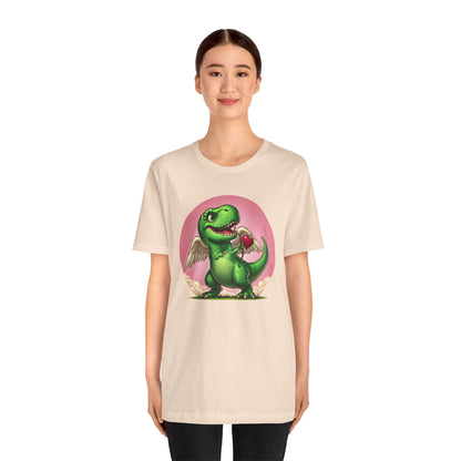Cupidsaurus Rex T-Shirt – Funny Dinosaur Cupid Valentine’s Day Tee