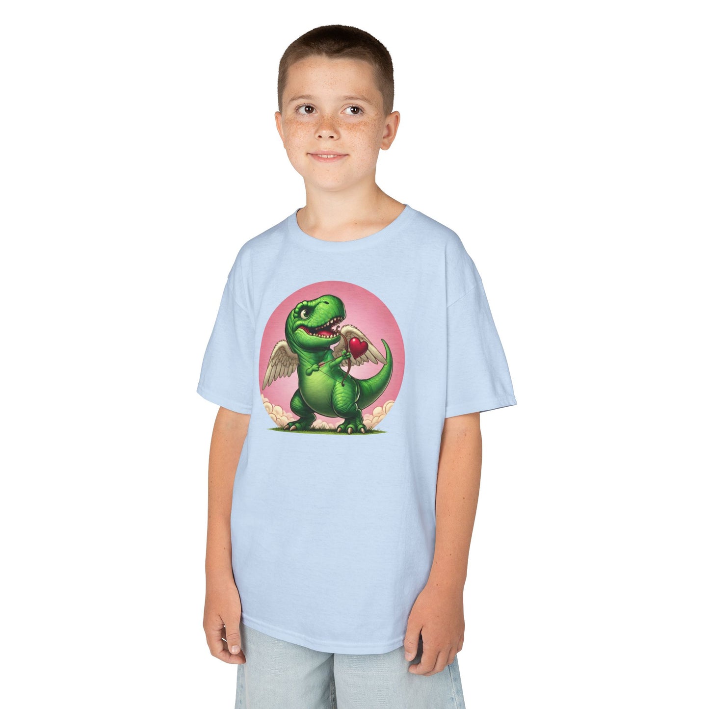 Cupidsaurus Rex Kids T-Shirt – Cute Dinosaur Valentine’s Day Tee for Kids