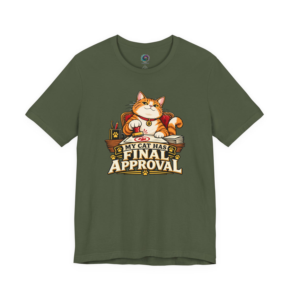 My Cat Has Final Approval T-Shirt – Funny Cat Boss Tee