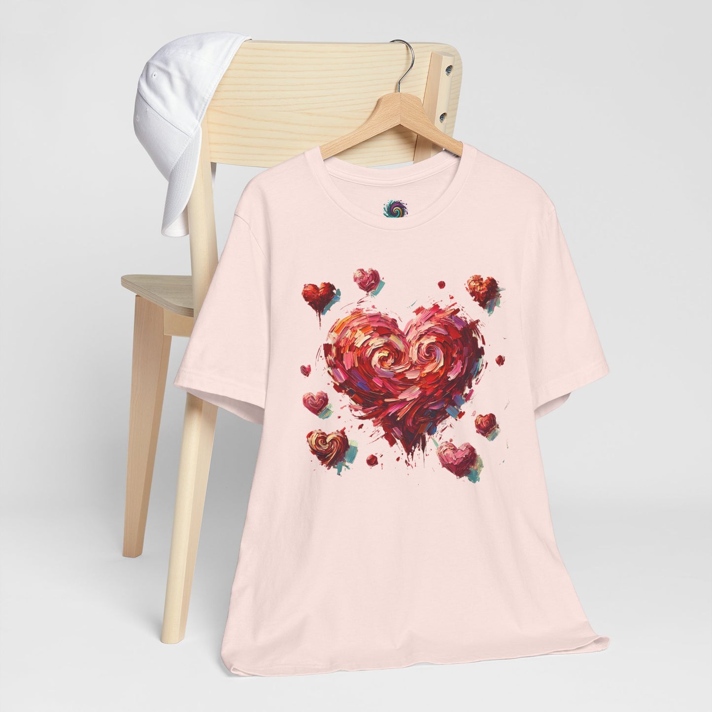 Impressionistic Heart T-Shirt – Artistic Valentine's Day Tee