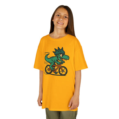 Kids Velociraptor Bike T-Shirt – Funny Dino Velo Tee