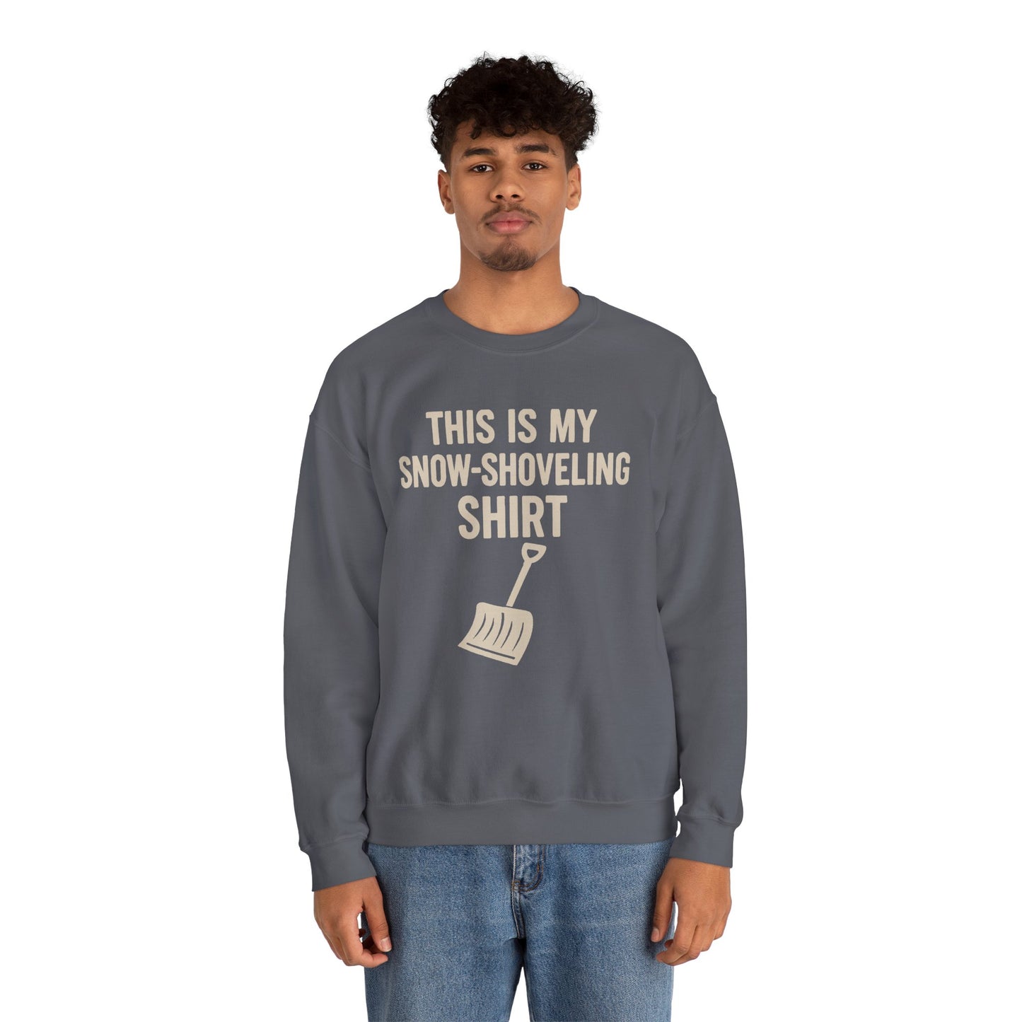This Is My Snow-Shoveling Shirt – Funny Winter Chore Sweatshirt