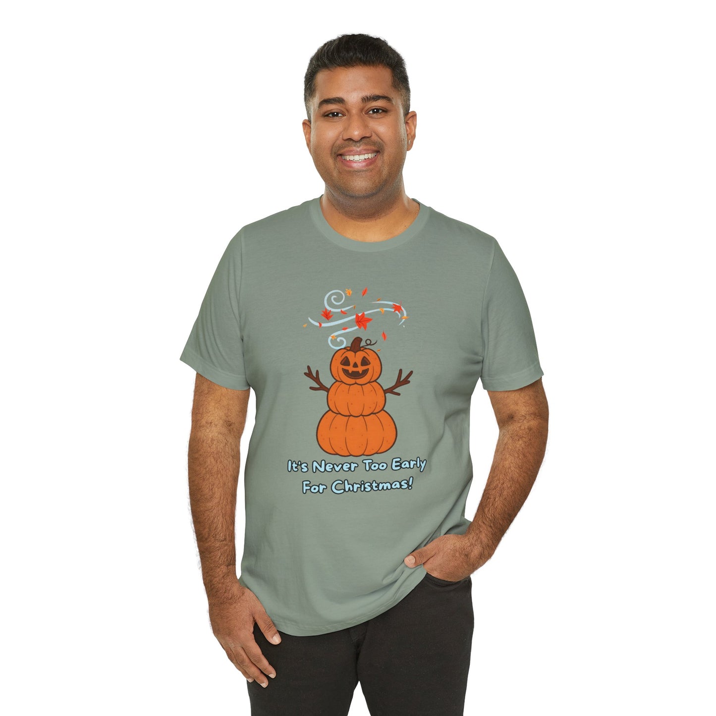 Pumpkin Snowman Shirt – Funny Halloween Christmas Mashup Tee