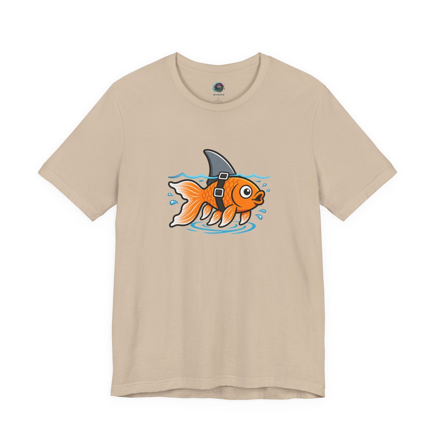 Goldfish Shark T-Shirt – Funny Fish Swimming  Graphic Tee