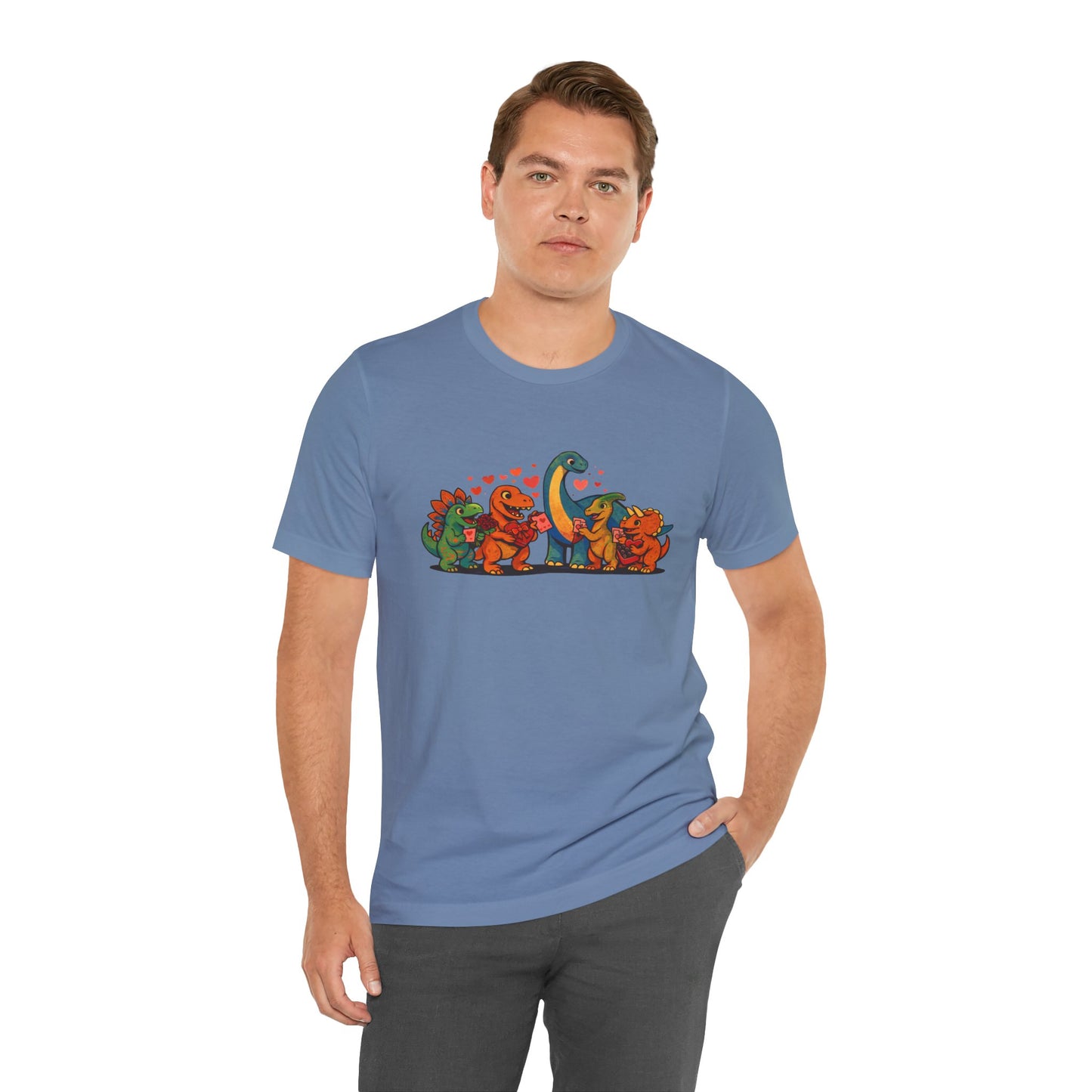 Dinosaur Valentines T-Shirt – Cute Dino Valentine’s Day Tee