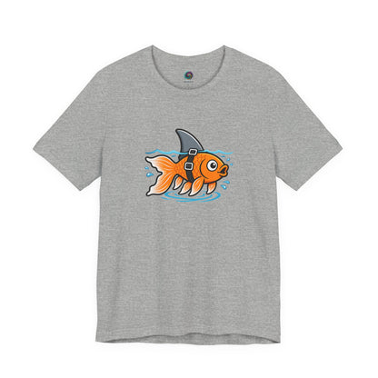 Goldfish Shark T-Shirt – Funny Fish Swimming  Graphic Tee