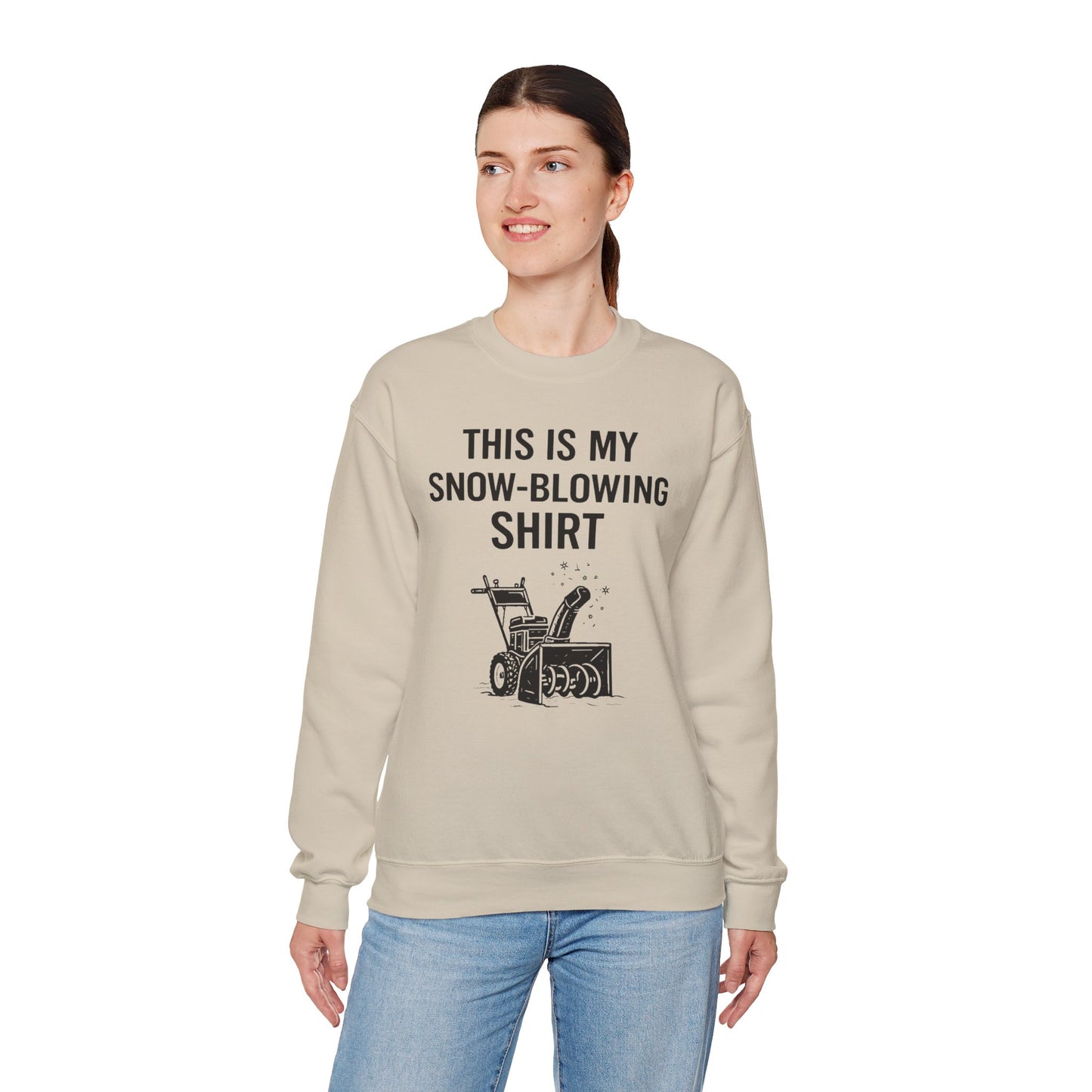 This Is My Snow-Blowing Sweatshirt – Funny Winter Chore Pullover