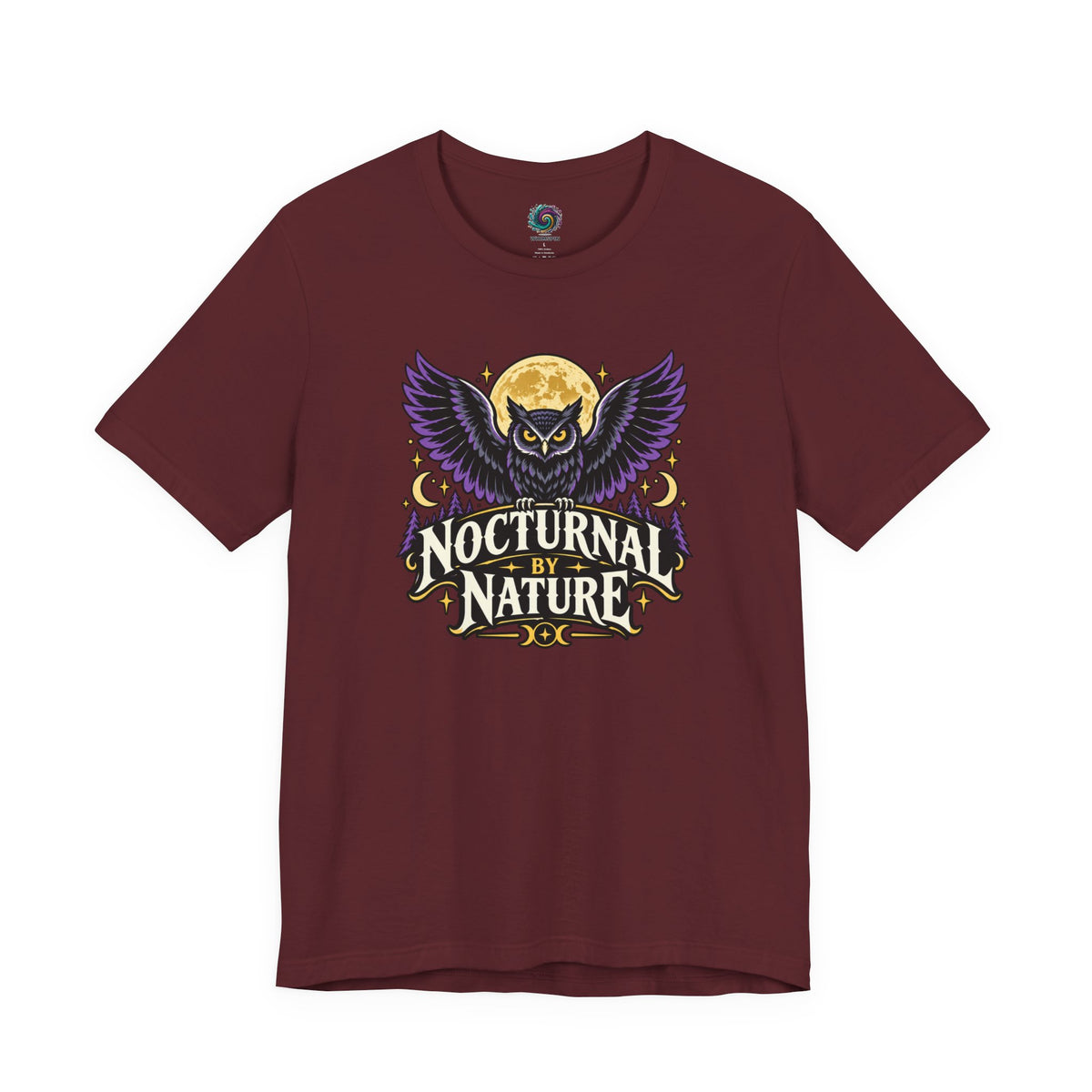 Nocturnal by Nature T-Shirt – Moonlit Owl Graphic Tee