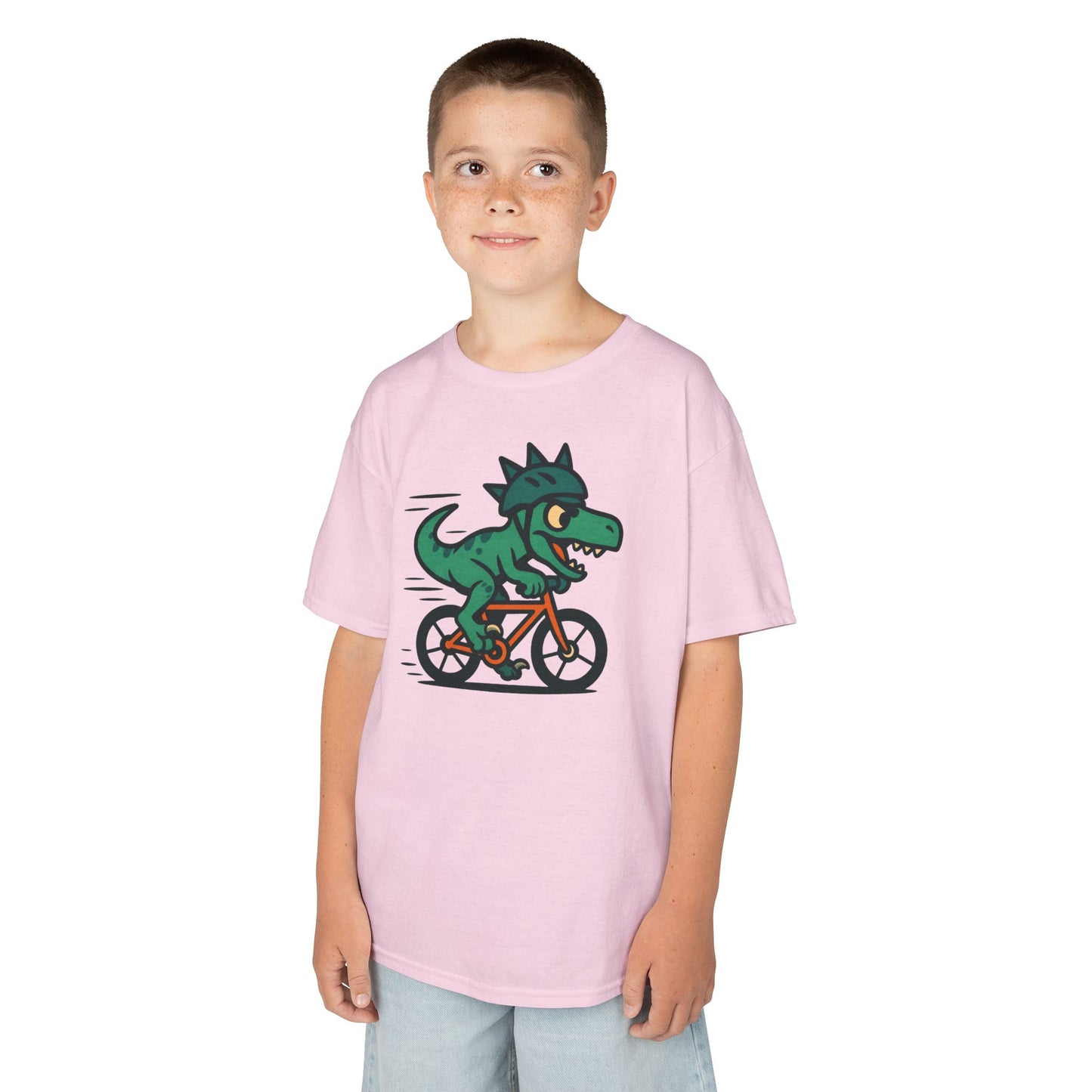 Kids Velociraptor Bike T-Shirt – Funny Dino Velo Tee