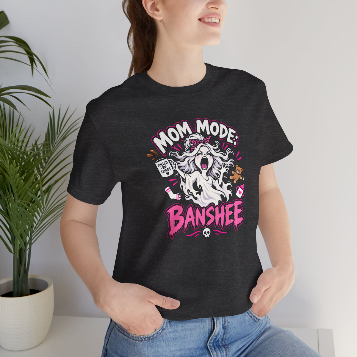 Mom Mode Banshee T-Shirt – Funny Chaotic Mom Halloween Tee